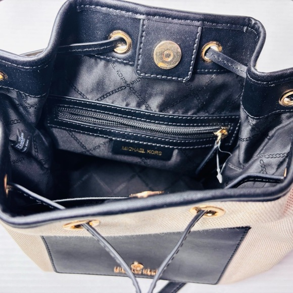 Price firm MICHAEL KORS Maeve Medium Canvas Bucket Bag - Picture 8 of 11